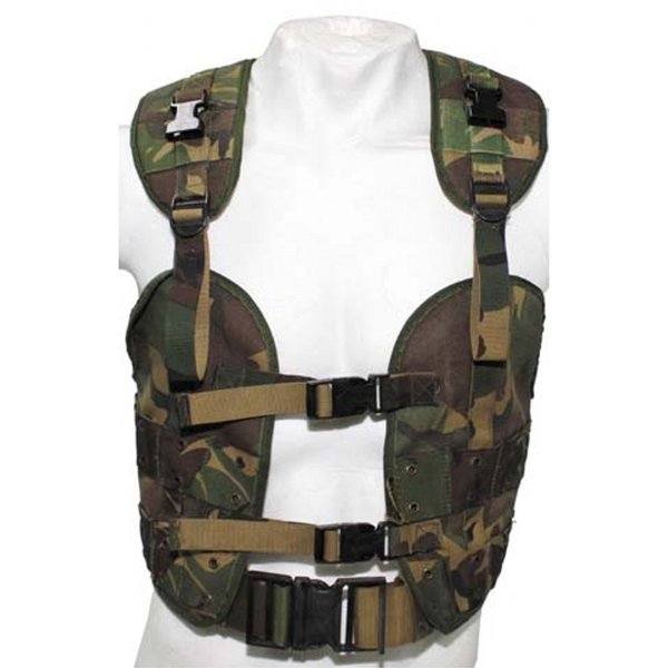 Holl. Vest, Tactical load, bearing, NL woodland gebruikt (goede staat)