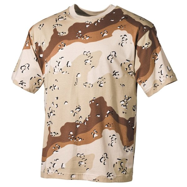 US T-Shirt, korte arm, 6 kleuren desert, 170 g/m²