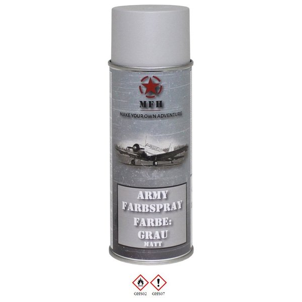 Army Verfspray, grijs, mat, 400 ml RAL7038