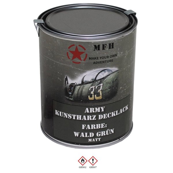 Army Verfbus Woud Groen, mat, 1Liter RAL6031