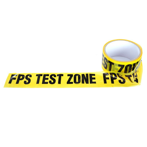 Afzetlint FPS test zone 60 meter