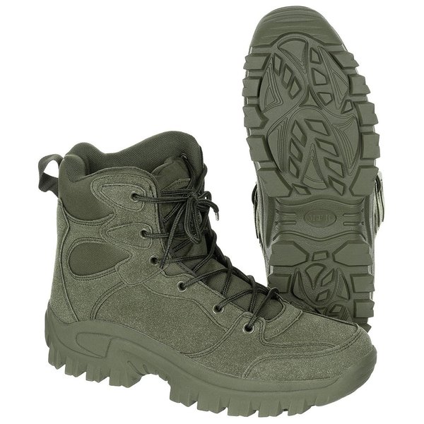 Boots, "Commando", olijfgroen, enkel hoog