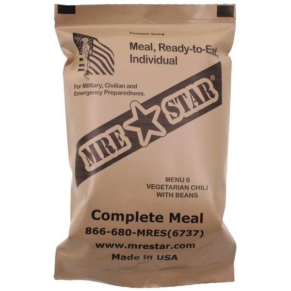 MRE "Star" Ready-to-Eat Menu: 6 "Vegetarische Chili"