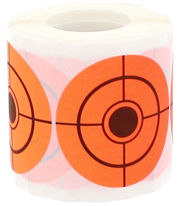 Zelfklevende papieren doelen, diameter: 5 cm, rol van 250 stuks