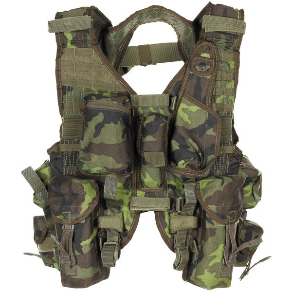 CZ tactisch vest, M 95 CZ camouflage, nieuwwaardig