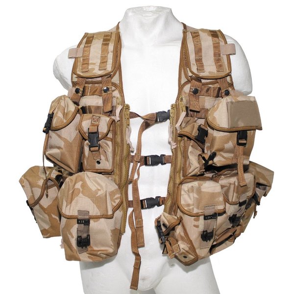 Brit. Vest, "Load Carrying", "MOLLE", DPM desert, nieuwwaardig