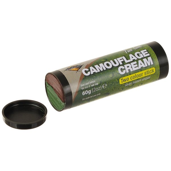 Brit. Camouflage-pen / Schmink, bruin-olijfgroen, 2-kleurig, 60 g