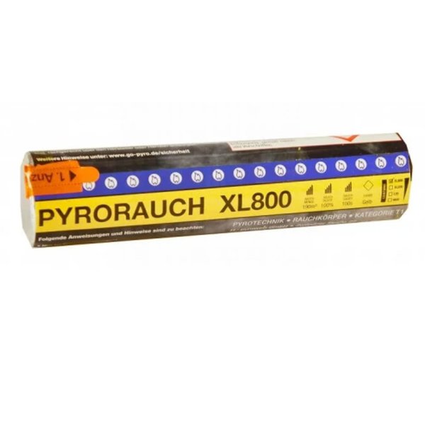 Pyrorook XL800 GEEL - rookpatroon / jumbo rook